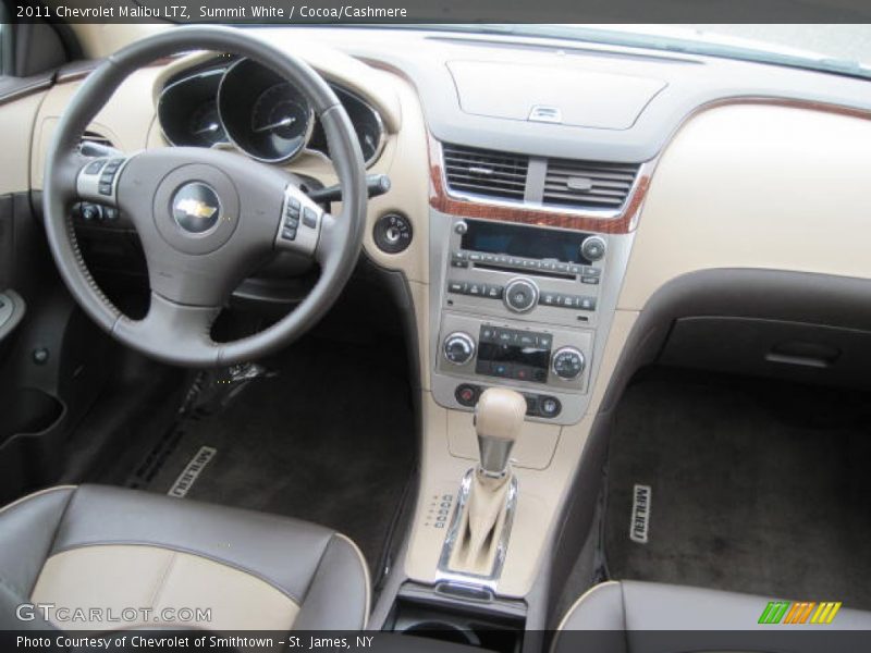 Summit White / Cocoa/Cashmere 2011 Chevrolet Malibu LTZ