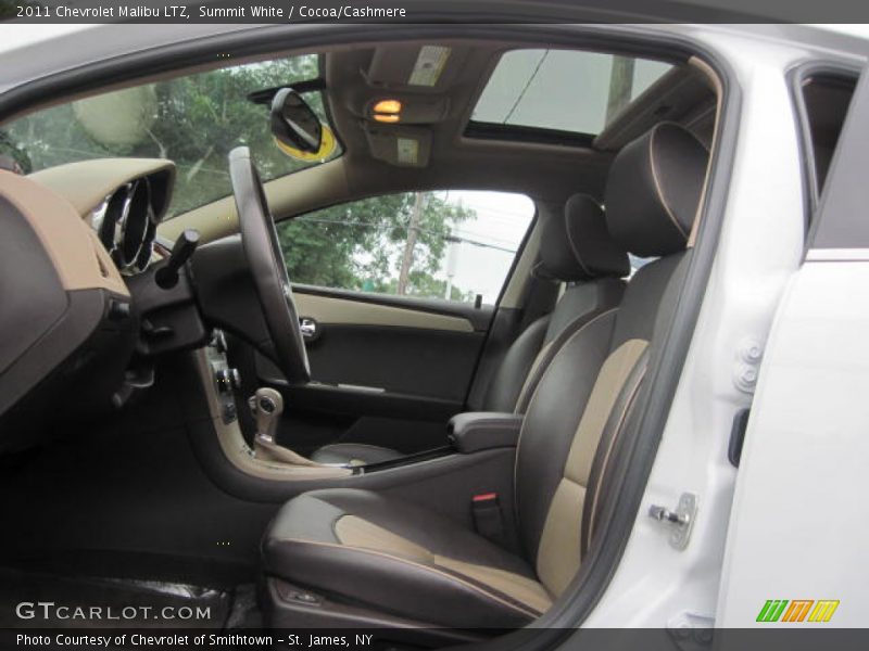 Summit White / Cocoa/Cashmere 2011 Chevrolet Malibu LTZ