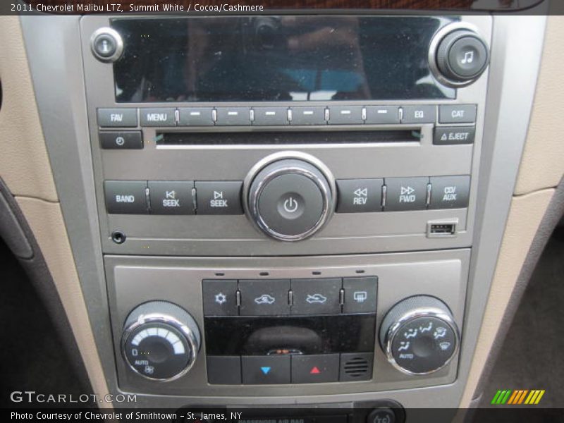 Summit White / Cocoa/Cashmere 2011 Chevrolet Malibu LTZ