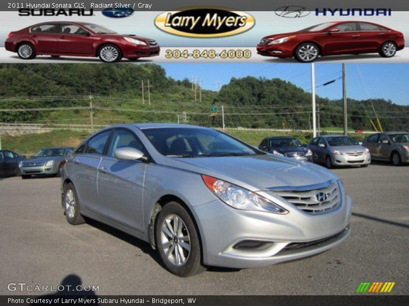 Radiant Silver / Gray 2011 Hyundai Sonata GLS