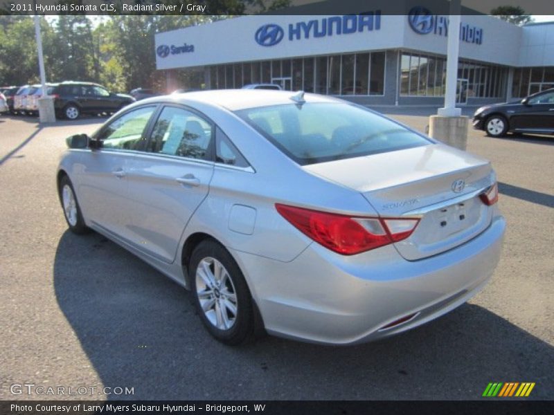 Radiant Silver / Gray 2011 Hyundai Sonata GLS