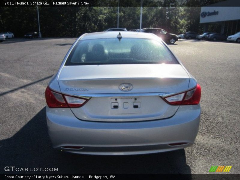 Radiant Silver / Gray 2011 Hyundai Sonata GLS