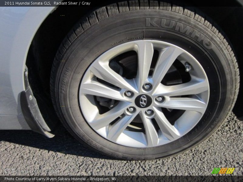 Radiant Silver / Gray 2011 Hyundai Sonata GLS