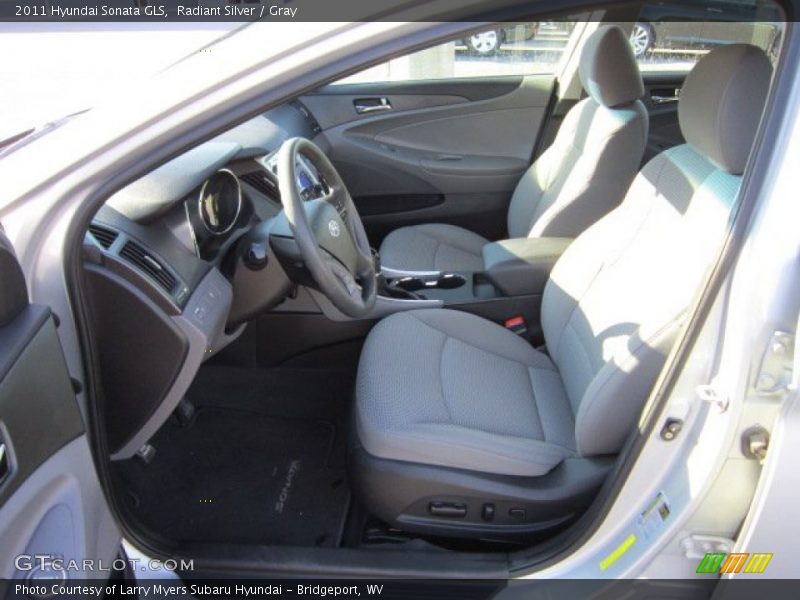 Radiant Silver / Gray 2011 Hyundai Sonata GLS