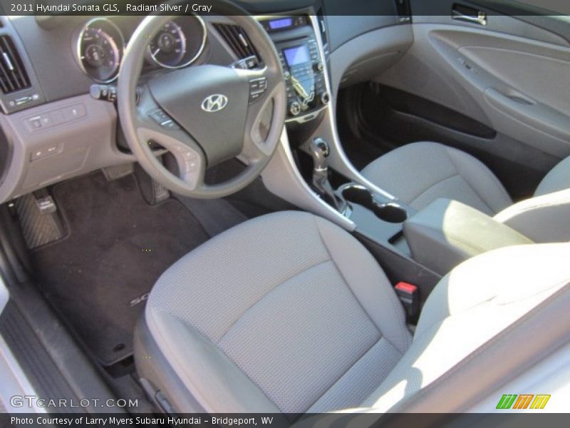 Radiant Silver / Gray 2011 Hyundai Sonata GLS