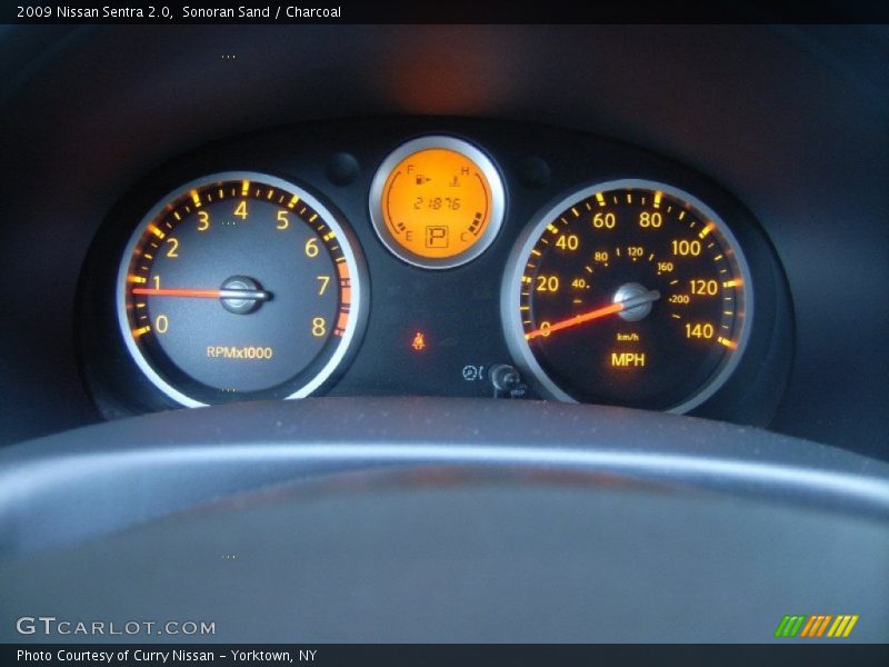 Sonoran Sand / Charcoal 2009 Nissan Sentra 2.0
