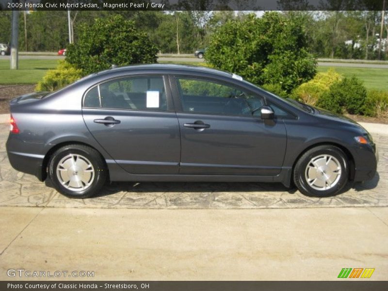 Magnetic Pearl / Gray 2009 Honda Civic Hybrid Sedan
