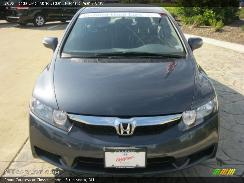 Magnetic Pearl / Gray 2009 Honda Civic Hybrid Sedan