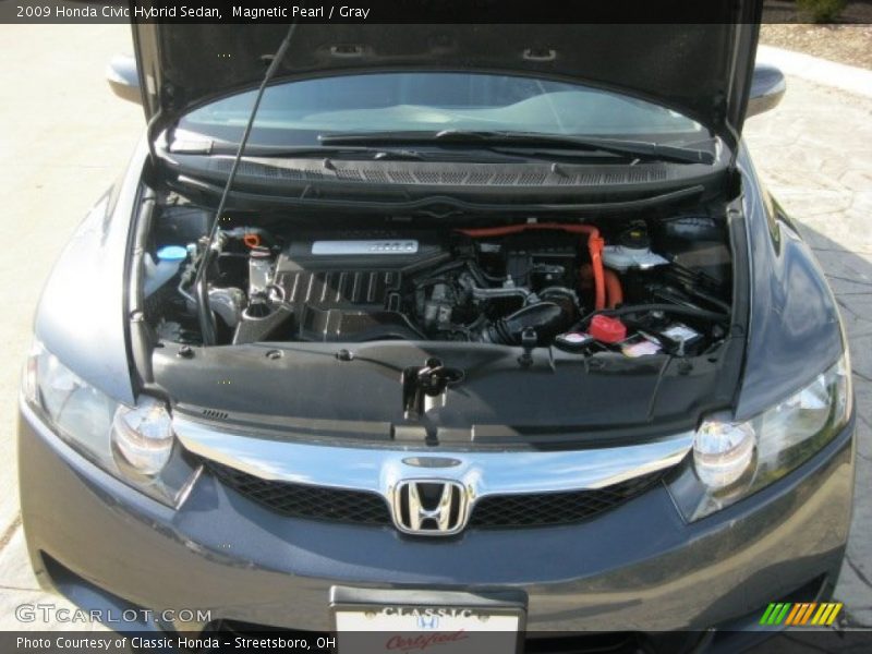 Magnetic Pearl / Gray 2009 Honda Civic Hybrid Sedan