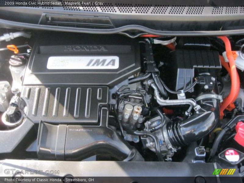 Magnetic Pearl / Gray 2009 Honda Civic Hybrid Sedan
