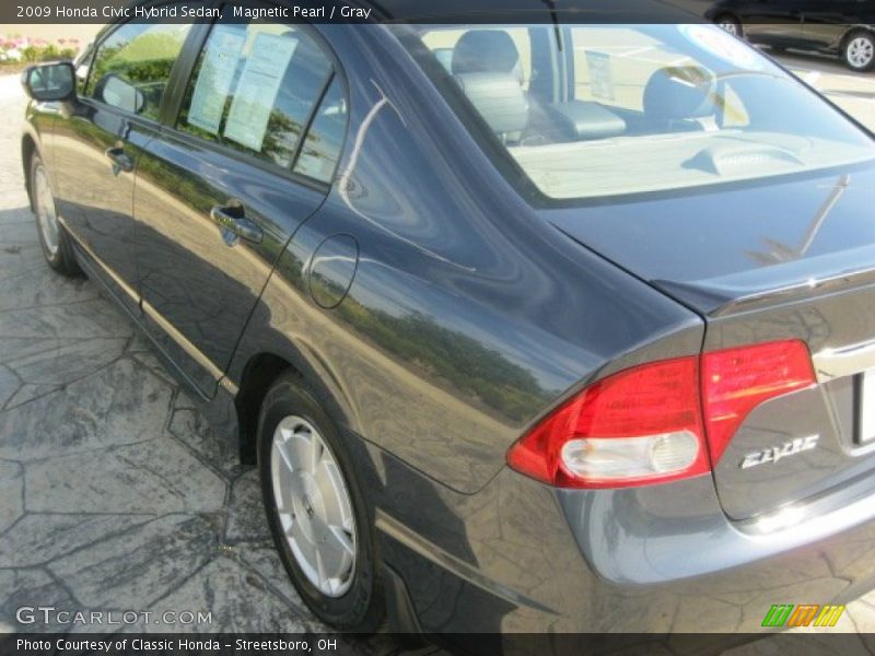 Magnetic Pearl / Gray 2009 Honda Civic Hybrid Sedan
