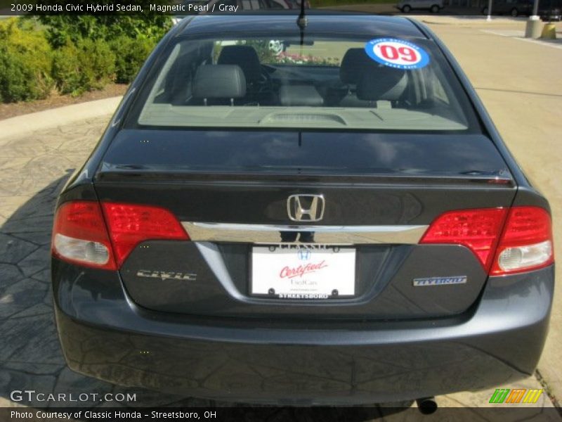 Magnetic Pearl / Gray 2009 Honda Civic Hybrid Sedan