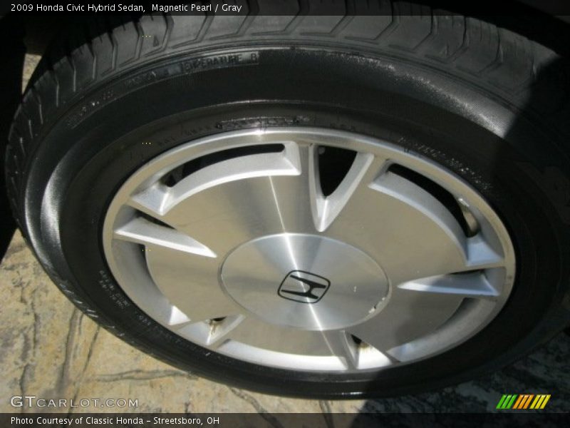 Magnetic Pearl / Gray 2009 Honda Civic Hybrid Sedan