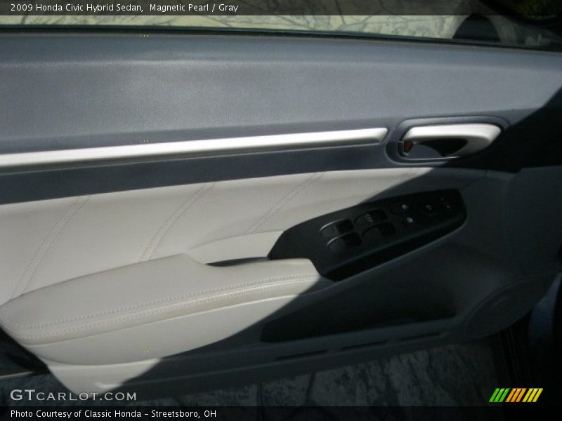 Magnetic Pearl / Gray 2009 Honda Civic Hybrid Sedan