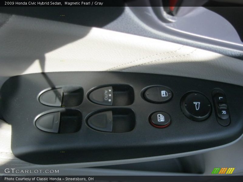 Magnetic Pearl / Gray 2009 Honda Civic Hybrid Sedan