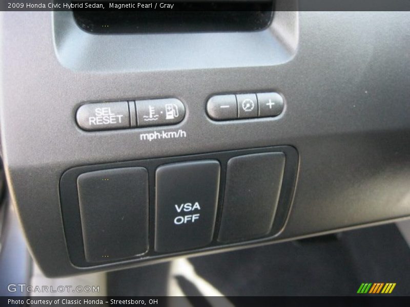 Magnetic Pearl / Gray 2009 Honda Civic Hybrid Sedan