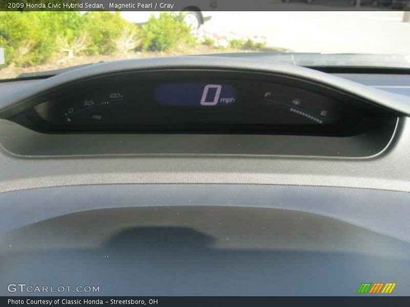 Magnetic Pearl / Gray 2009 Honda Civic Hybrid Sedan