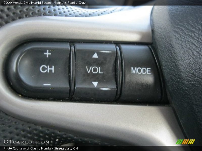 Magnetic Pearl / Gray 2009 Honda Civic Hybrid Sedan