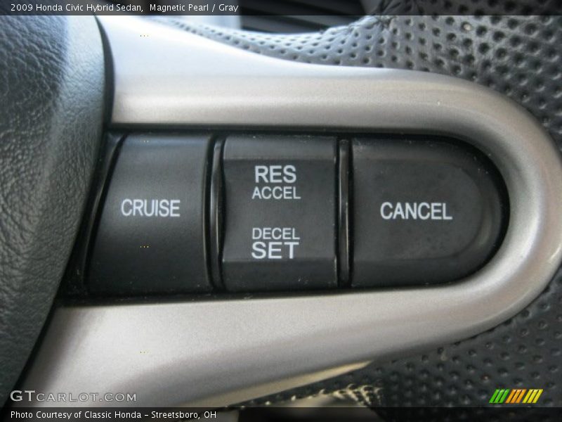 Magnetic Pearl / Gray 2009 Honda Civic Hybrid Sedan
