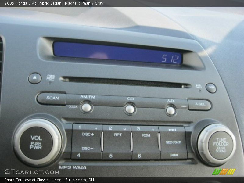 Magnetic Pearl / Gray 2009 Honda Civic Hybrid Sedan