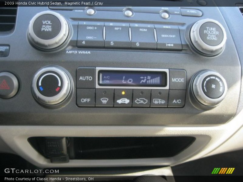 Magnetic Pearl / Gray 2009 Honda Civic Hybrid Sedan