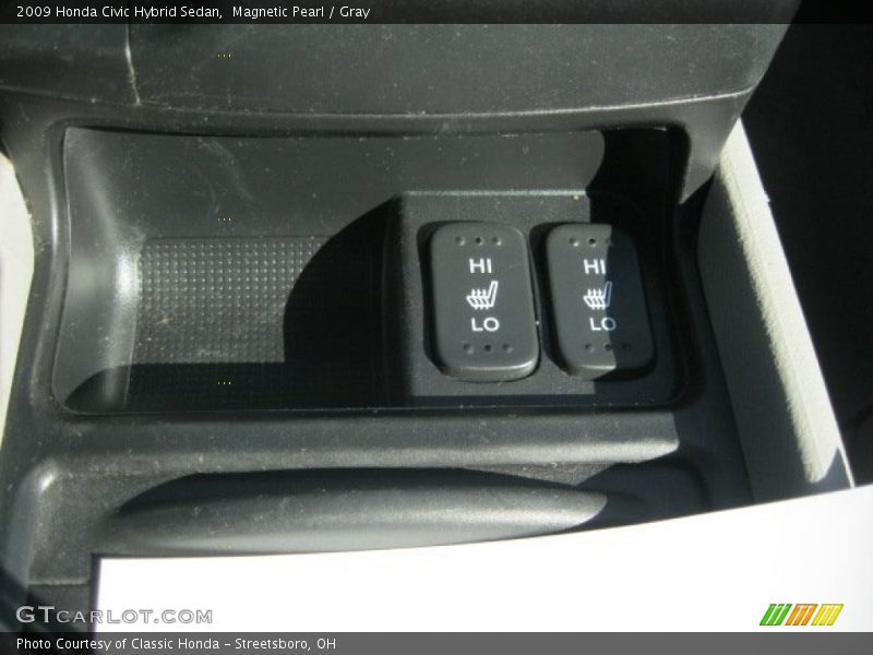 Magnetic Pearl / Gray 2009 Honda Civic Hybrid Sedan