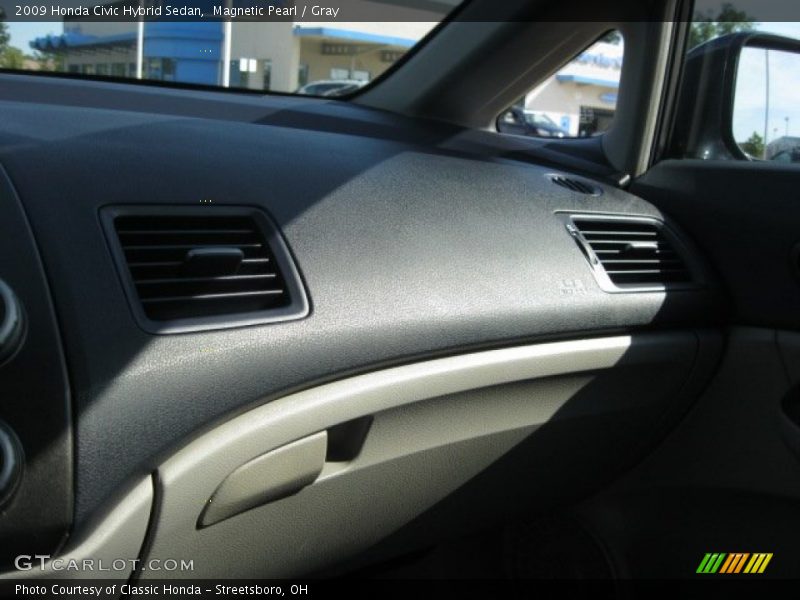 Magnetic Pearl / Gray 2009 Honda Civic Hybrid Sedan