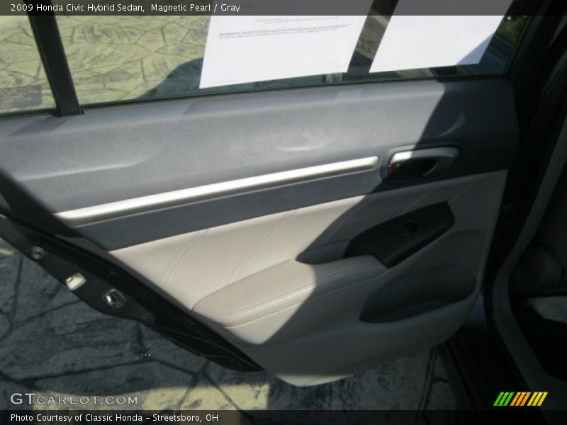 Magnetic Pearl / Gray 2009 Honda Civic Hybrid Sedan