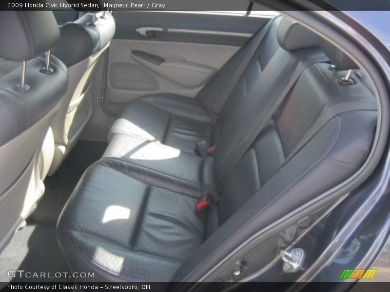 Magnetic Pearl / Gray 2009 Honda Civic Hybrid Sedan