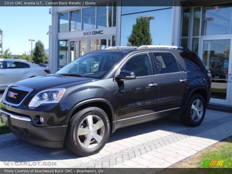 Carbon Black Metallic / Ebony 2010 GMC Acadia SLT