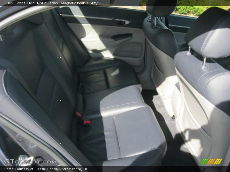 Magnetic Pearl / Gray 2009 Honda Civic Hybrid Sedan