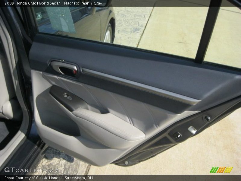 Magnetic Pearl / Gray 2009 Honda Civic Hybrid Sedan