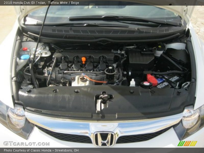 Taffeta White / Beige 2010 Honda Civic EX Sedan