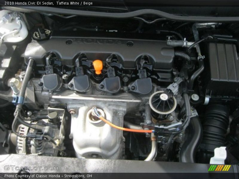 Taffeta White / Beige 2010 Honda Civic EX Sedan