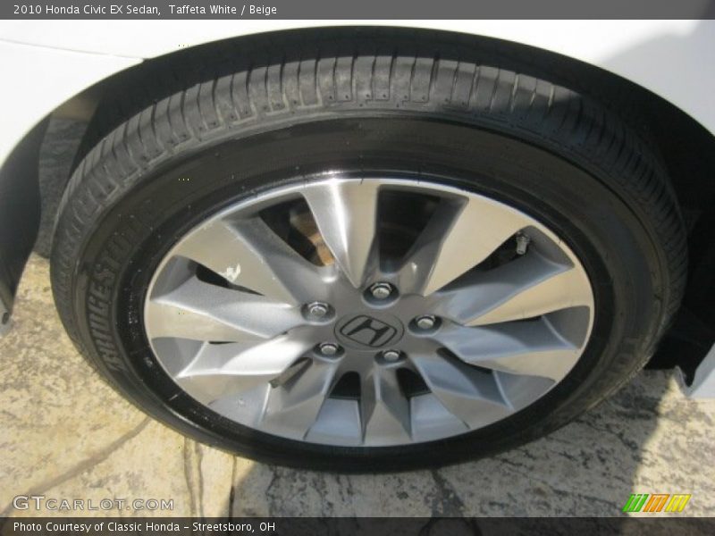 Taffeta White / Beige 2010 Honda Civic EX Sedan