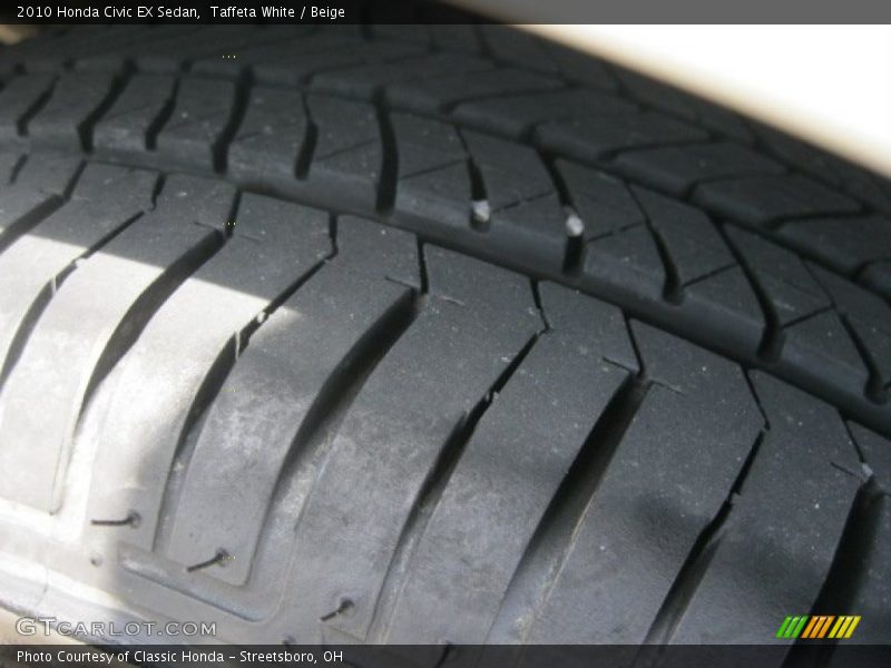 Taffeta White / Beige 2010 Honda Civic EX Sedan