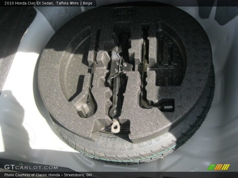 Taffeta White / Beige 2010 Honda Civic EX Sedan