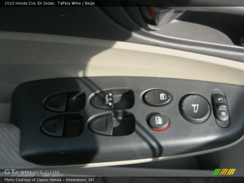 Taffeta White / Beige 2010 Honda Civic EX Sedan