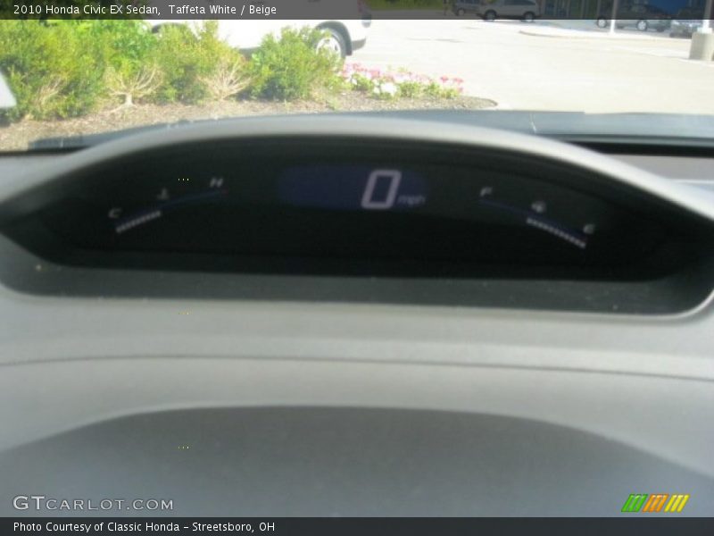 Taffeta White / Beige 2010 Honda Civic EX Sedan