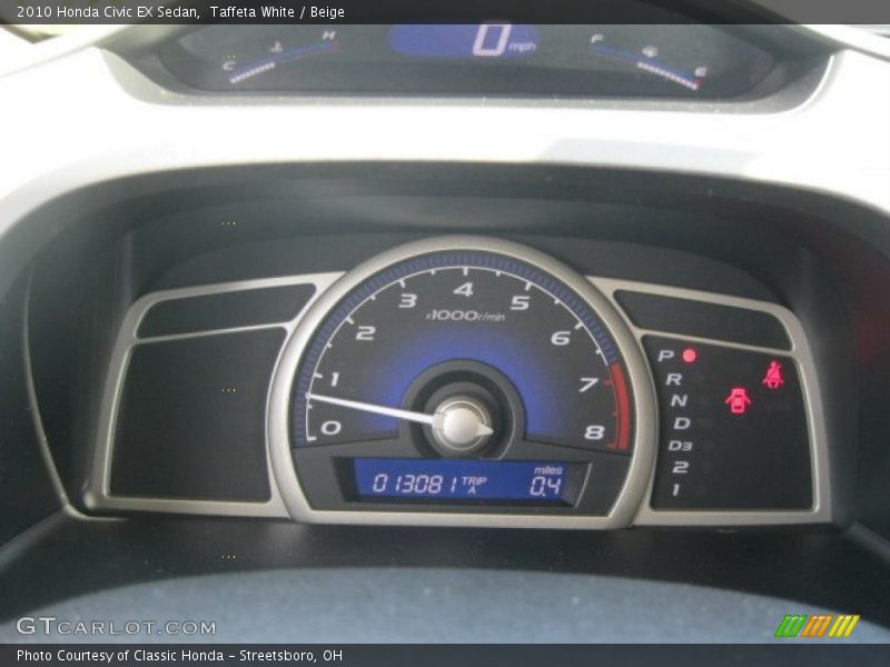 Taffeta White / Beige 2010 Honda Civic EX Sedan