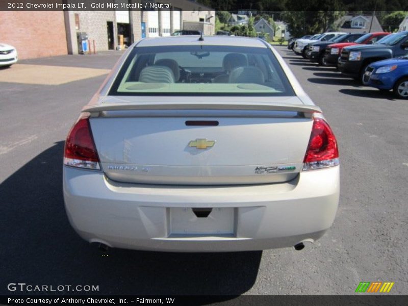 Gold Mist Metallic / Neutral 2012 Chevrolet Impala LT