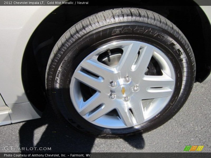 Gold Mist Metallic / Neutral 2012 Chevrolet Impala LT