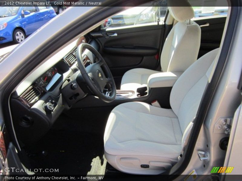 Gold Mist Metallic / Neutral 2012 Chevrolet Impala LT