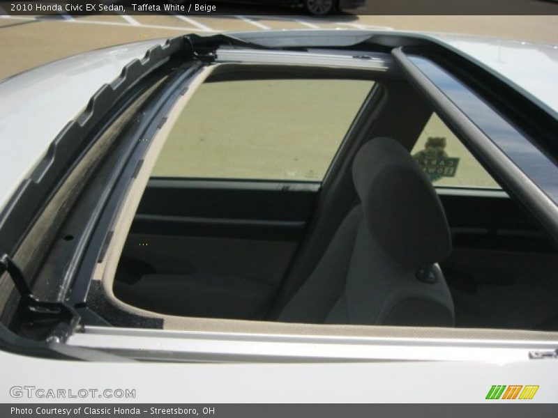Taffeta White / Beige 2010 Honda Civic EX Sedan