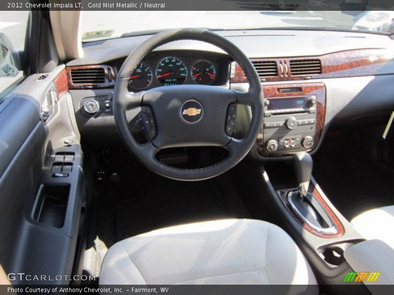 Gold Mist Metallic / Neutral 2012 Chevrolet Impala LT