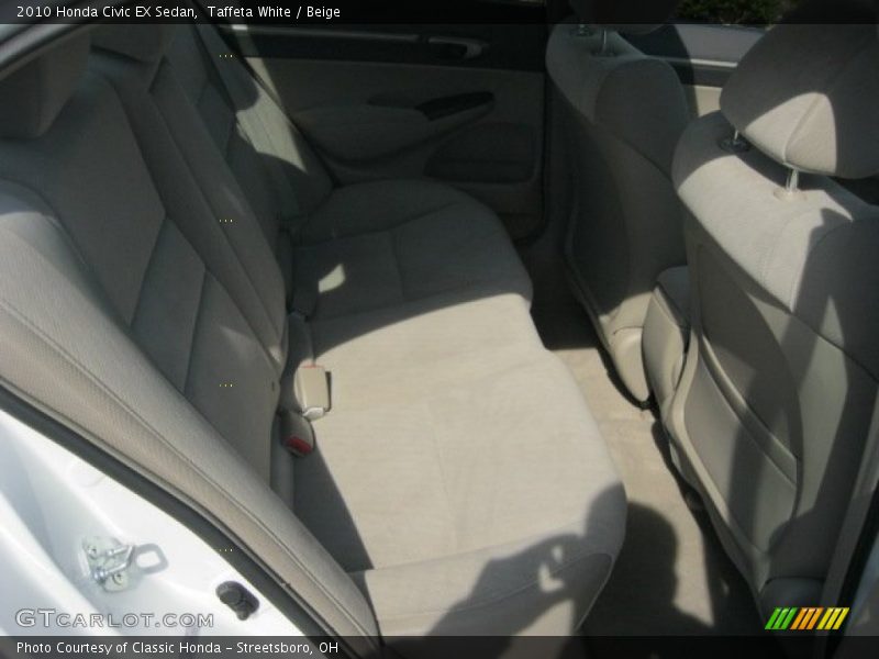 Taffeta White / Beige 2010 Honda Civic EX Sedan