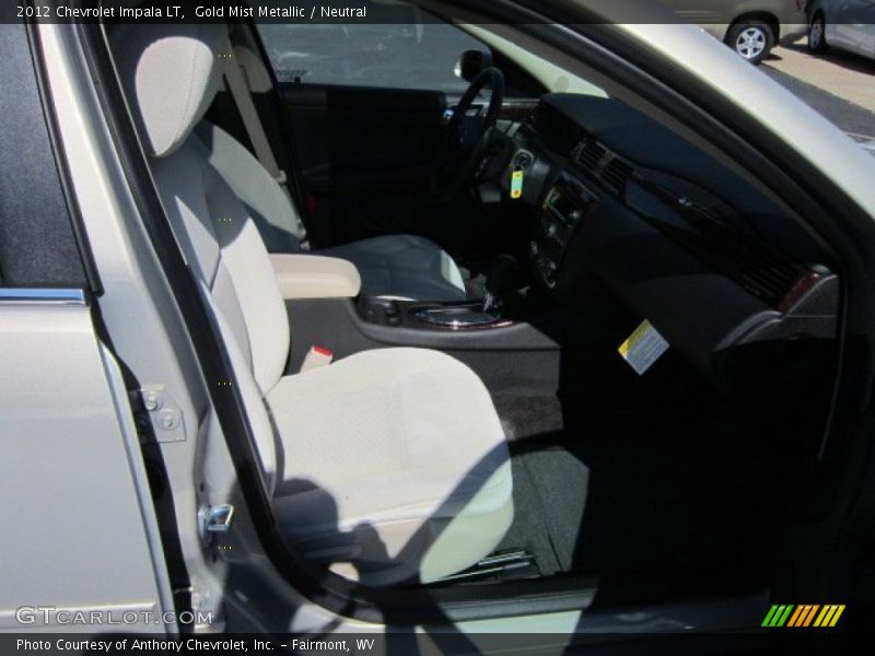 Gold Mist Metallic / Neutral 2012 Chevrolet Impala LT