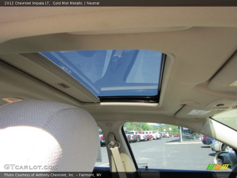 Gold Mist Metallic / Neutral 2012 Chevrolet Impala LT