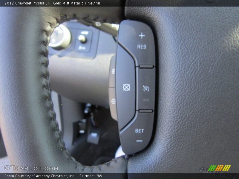 Gold Mist Metallic / Neutral 2012 Chevrolet Impala LT