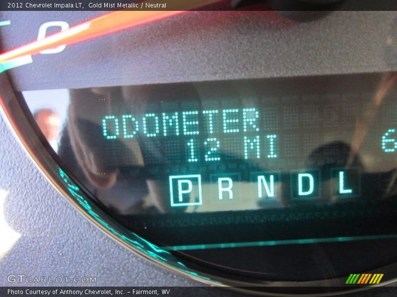 Gold Mist Metallic / Neutral 2012 Chevrolet Impala LT